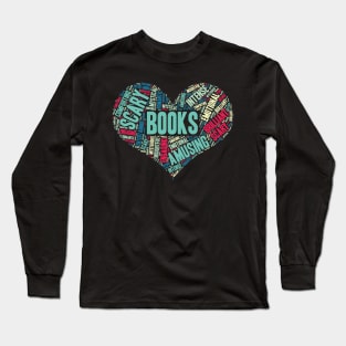 Book Lover Gift Reading Bookworm Heart product Long Sleeve T-Shirt